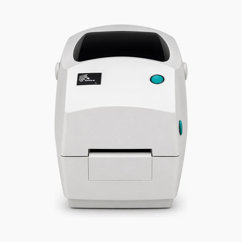 Zebra TLP 2824 thermal label printer, front view