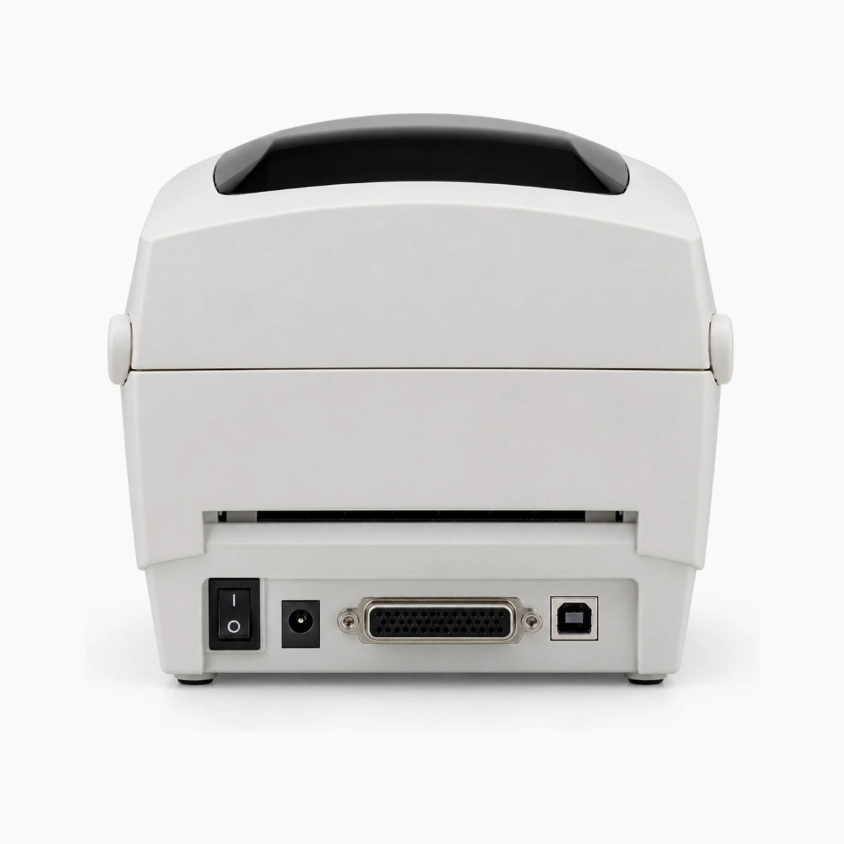 Zebra TLP 2824 thermal label printer, rear view