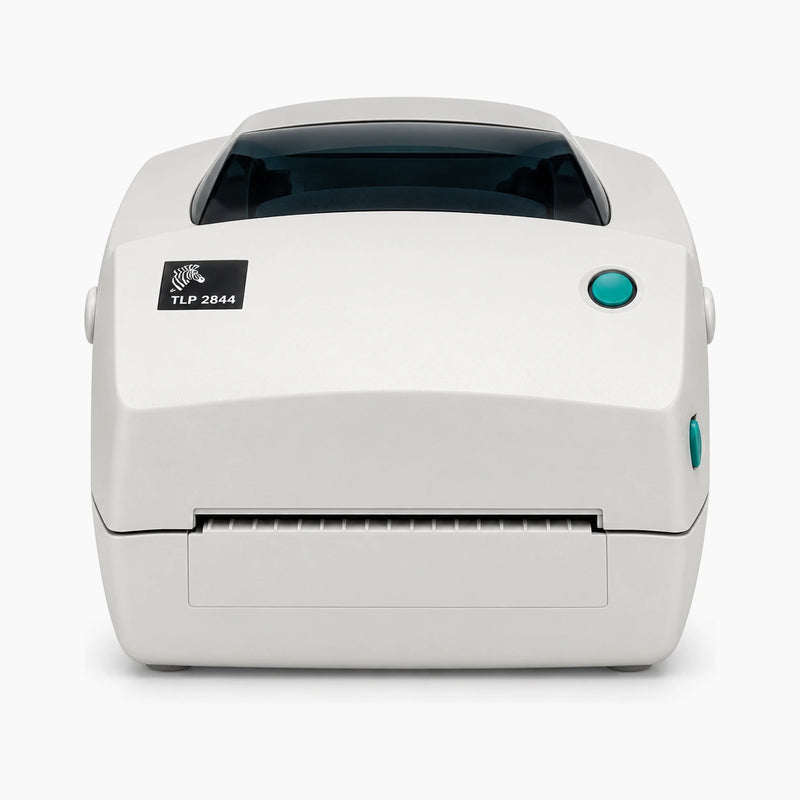 Zebra TLP 2844 thermal label printer, front view
