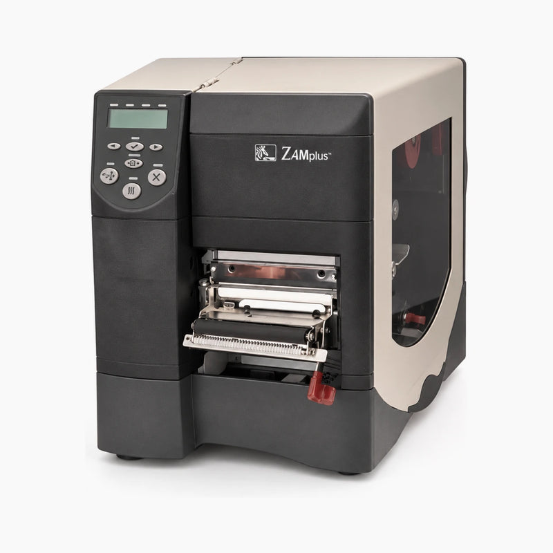 Zebra Z4M Plus thermal label printer, front view