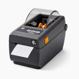 Zebra ZD410 thermal label printer, angled view