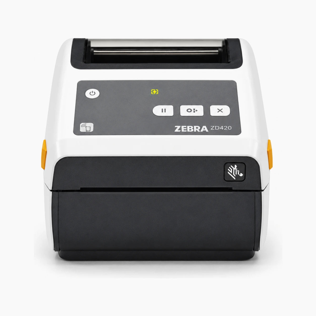 Zebra ZD420 direct thermal label printer, front view