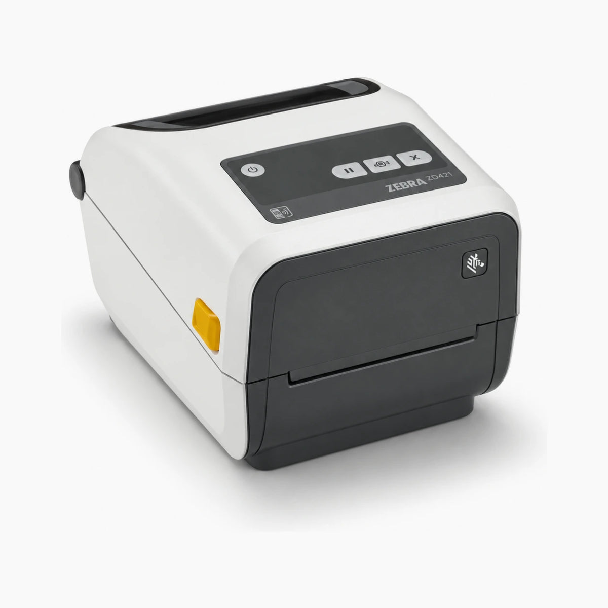 Zebra ZD420 thermal transfer label printer, angled view