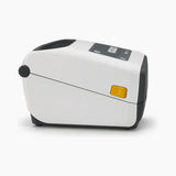 Zebra ZD420 thermal transfer label printer, side view