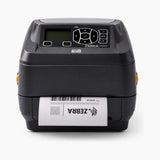 Zebra ZD500 thermal transfer label printer, front view