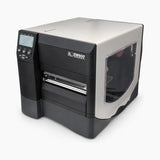 Zebra ZM600 industrial label printer, angled view