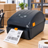Zebra ZP230D thermal label printer in use