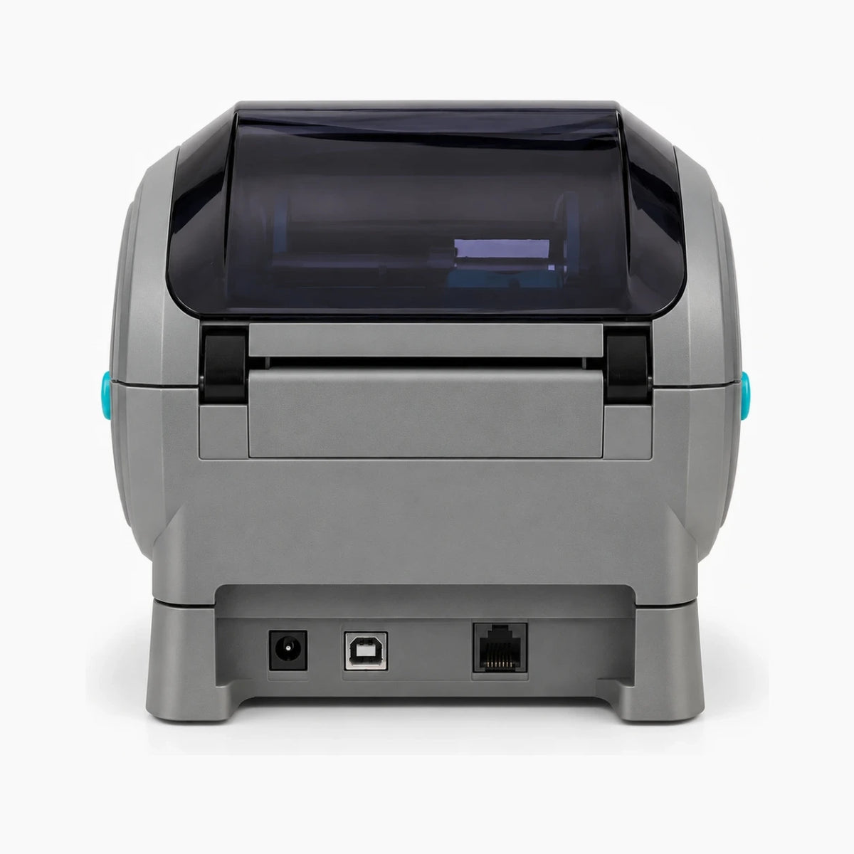 Zebra ZP450 thermal label printer rear view