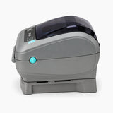 Zebra ZP450 thermal shipping label printer side view