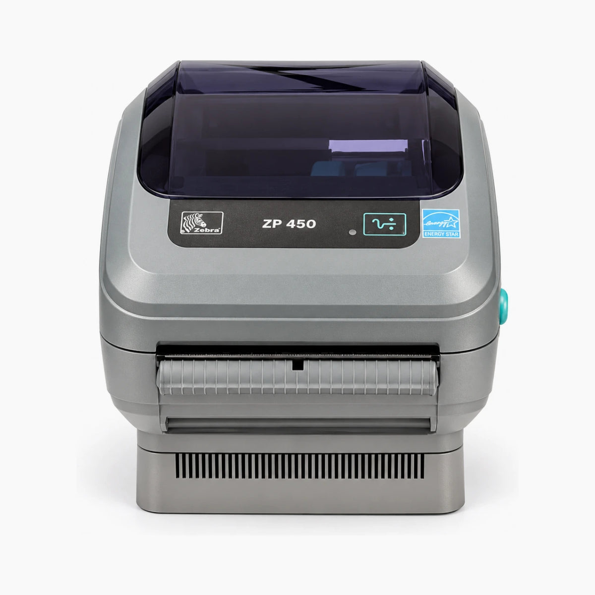 Zebra ZP-450 label printer, front view