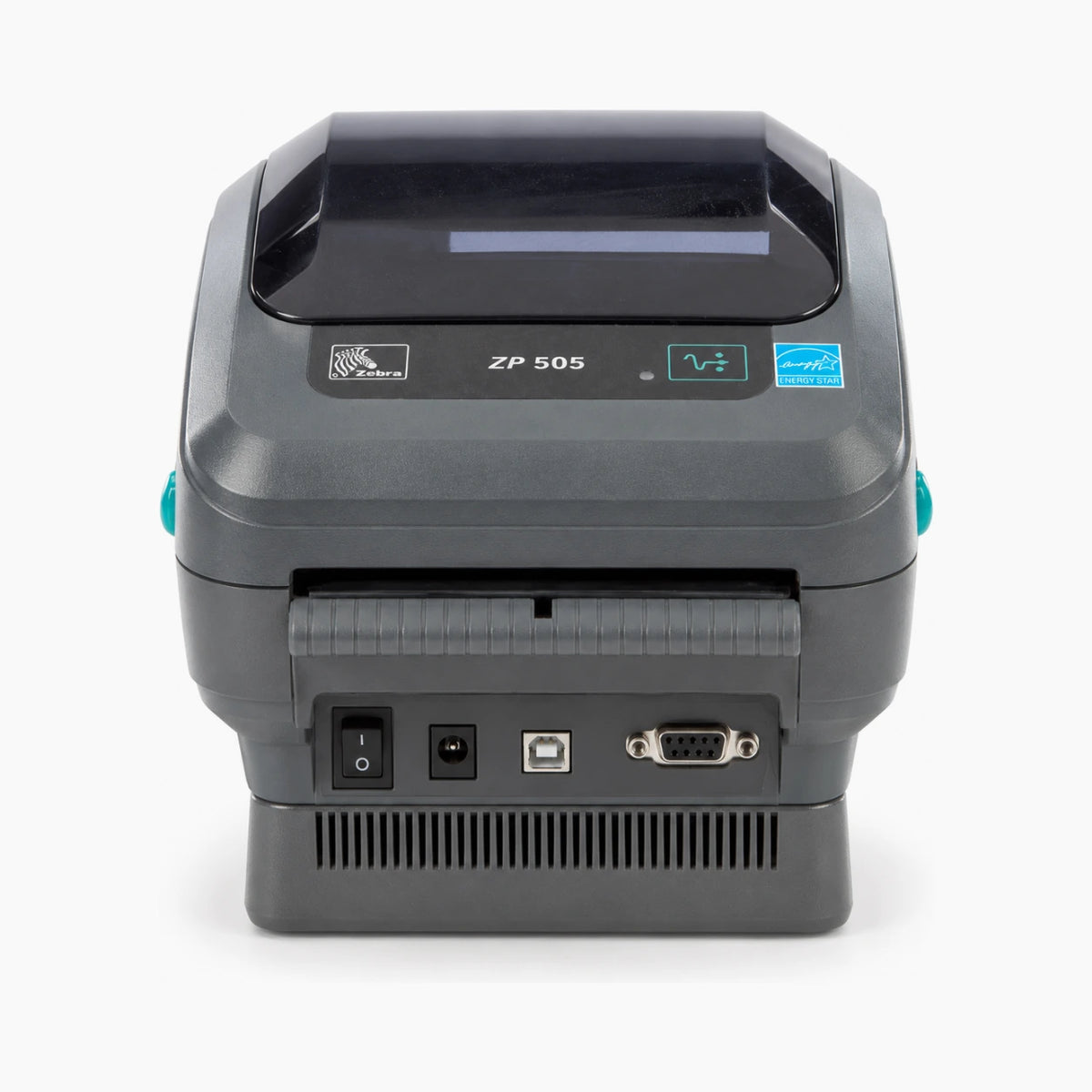 Zebra ZP-505 label printer, rear view