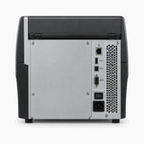 Zebra ZT230 industrial label printer, rear view