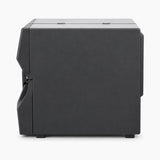 Zebra ZT410 industrial label printer, side view