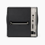 Zebra ZM400 industrial label printer rear view