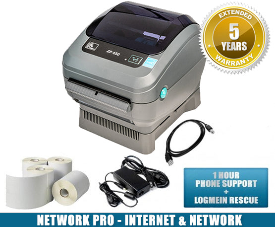 NETWORK PRO Zebra ZP450 Shipping Label Printer - zp450 network pro