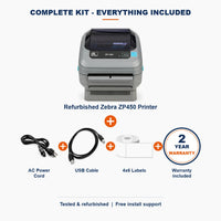 Impresora térmica de etiquetas de envío Zebra ZP450 PRO