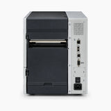 Zebra ZT610 industrial label printer rear view