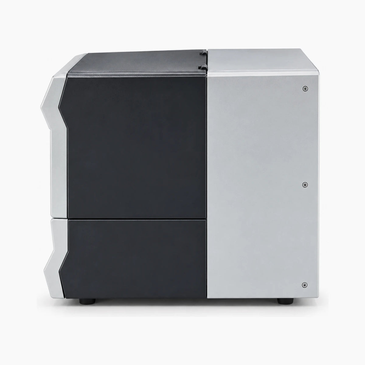 Zebra ZT610 industrial label printer side view